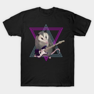 Opossum playing the bass guitar T-Shirt